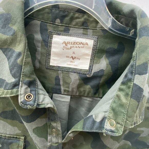Arizona Camo Button up Tee size x Large Long Sleeve - Picture 6 of 8
